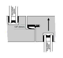 WS16 IN RABBETED MEETING RAIL
